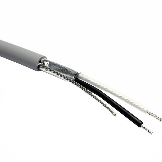 Grey 20AWG 1 Pair LSZH Eca Type 8762 Belden Equivalent Cable 100m