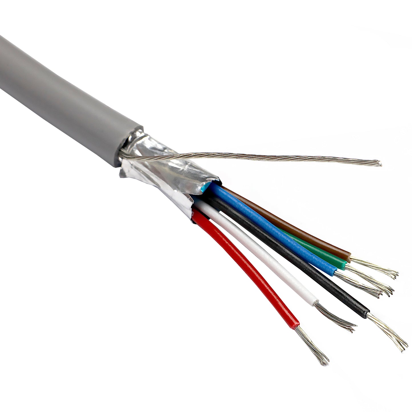 Grey 24AWG 6 Core F/SCR LSZH Eca Type 9536 Belden Equivalent Cable 100m