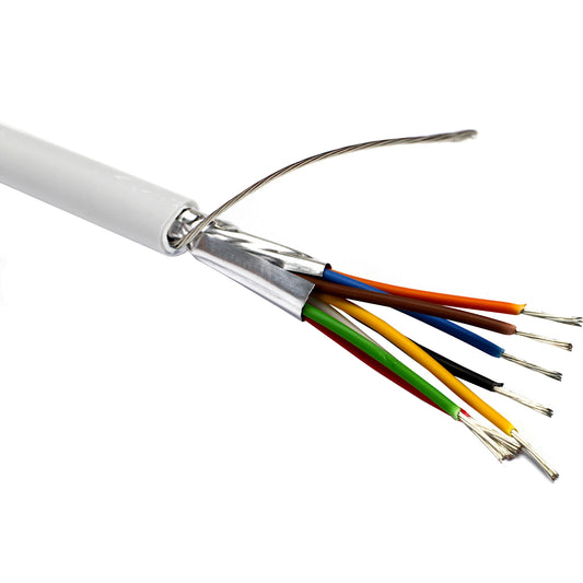 White 24AWG 8 Core F/SCR LSZH Eca Type 9538 Belden Equivalent Cable 100m
