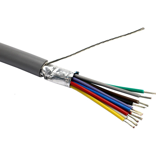 Grey 24AWG 10 Core F/SCR LSZH Eca Type 9540 Belden Equivalent Cable 100m
