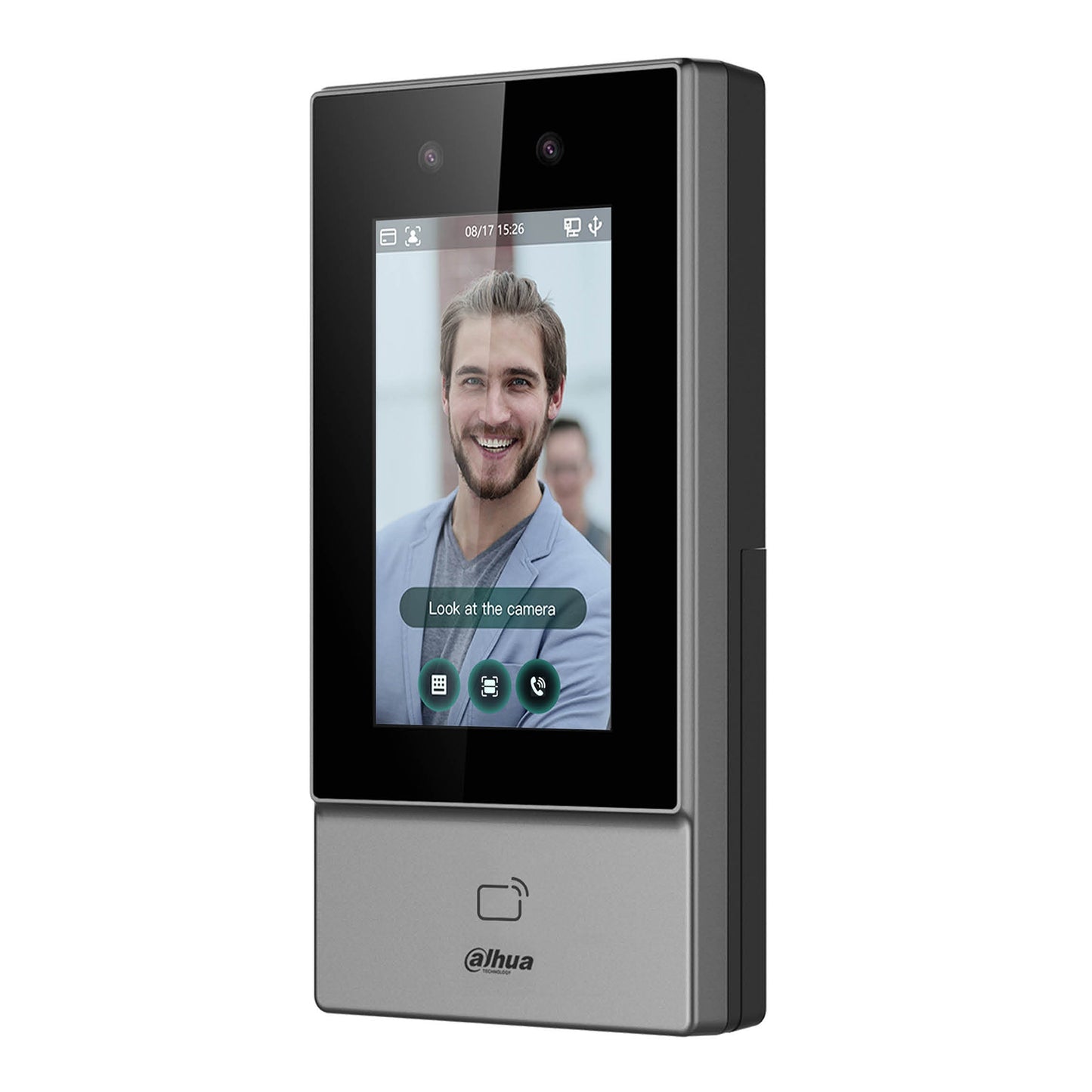 Dahua Facial Recognition Access Controller, 4.3" Touch Screen, 0.3-1.5m operation, IR, 6000 users, Standalone/Network, 12Vdc, Int/Ext use