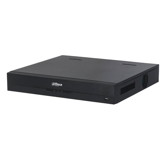 Dahua 16 Channel WizSense H.265 AI NVR, 8 X PoE + 8 x ePoE, 384Mbps/200Mbps(AI enabled) bandwidth, 2 x HDMI/2 x VGA 4K output, 40TB AI HDD