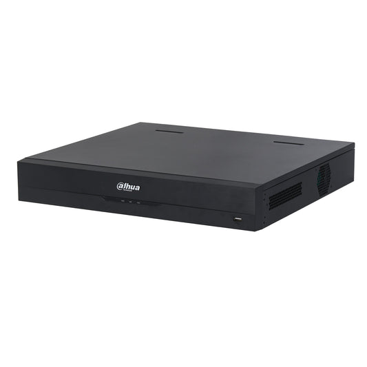 Dahua 32 Channel WizSense H.265 AI NVR, 384Mbps/200Mbps(AI enabled) incoming bandwidth, 2 x HDMI/2 x VGA, 2 x Gigabit Network, no HDD