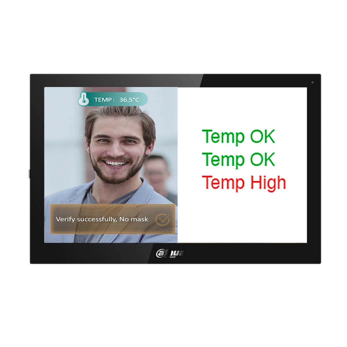 Dahua 10" Android Video Monitor, Touch Screen, IP Camera Support, Wi-Fi, 12Vdc or PoE, Black