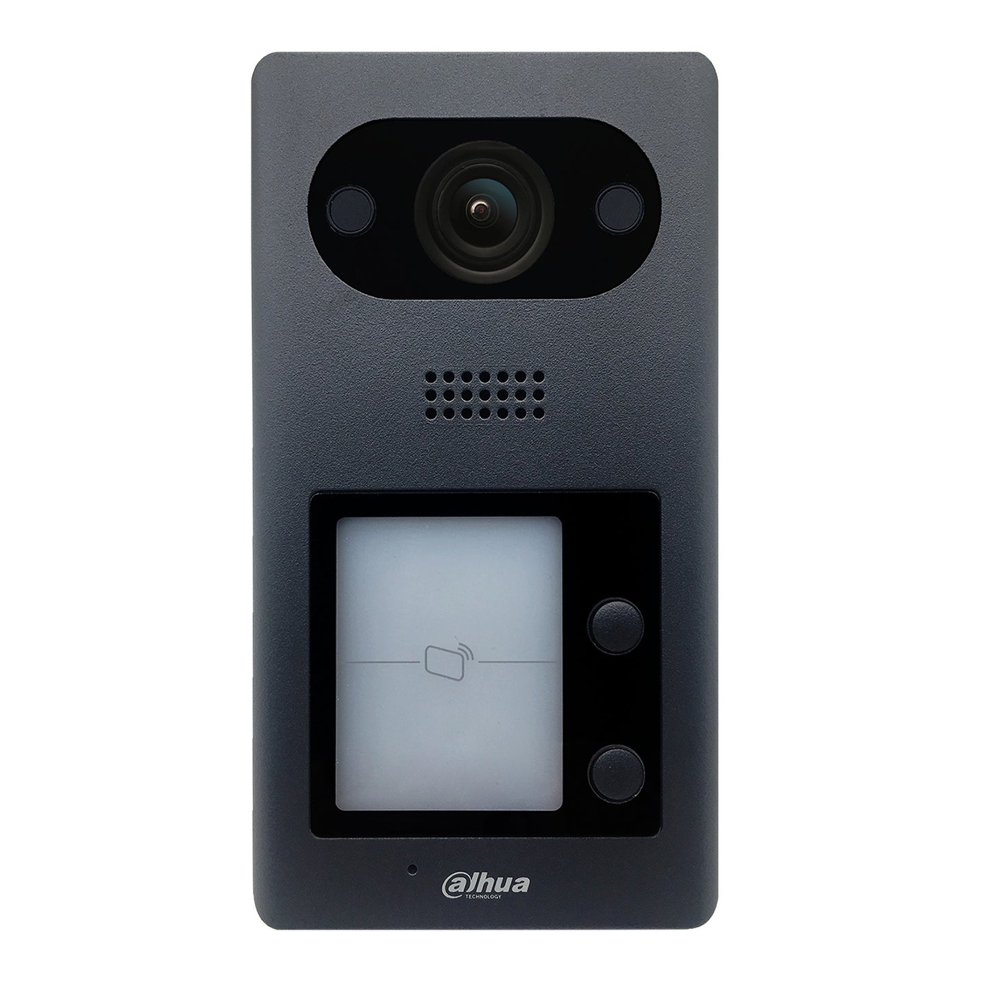 Dahua Two Button Video Entrance Unit, 2MP Camera, Aluminium Panel, Mifare Card Reader, 12Vdc, PoE