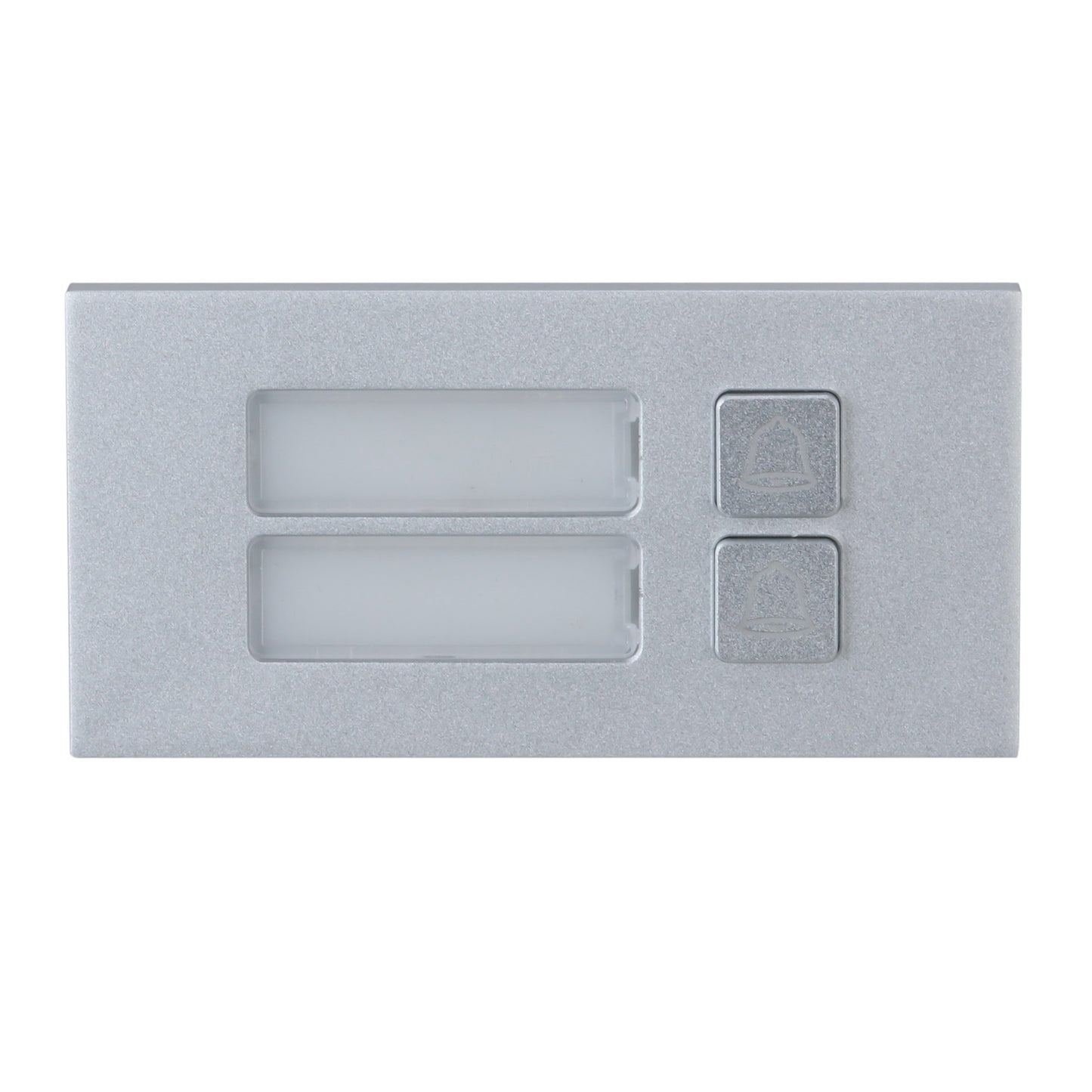 Dahua 2 Button Call Module, IK07 Anodised Aluminium, IP65, Half Size