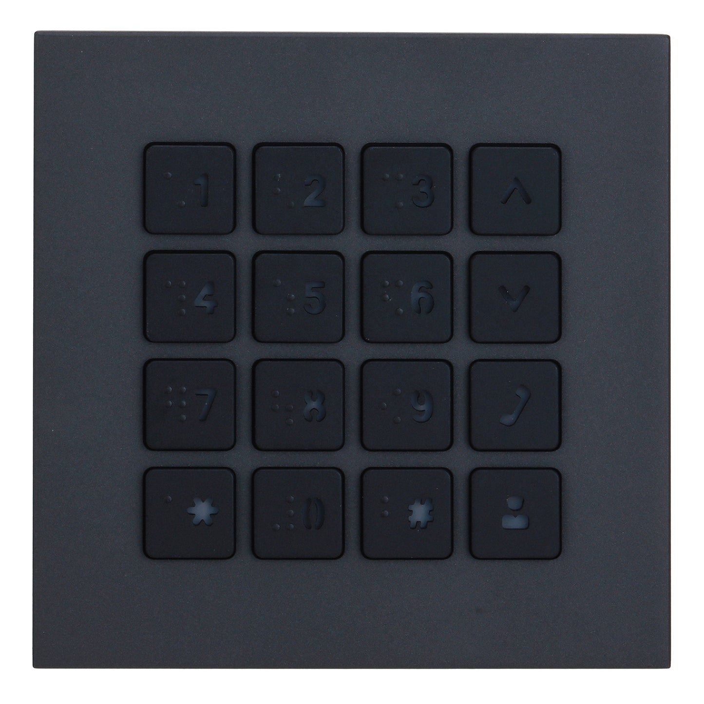 Dahua Digital Coded Keypad Module, Backlit, IK07 Anodised Aluminium, IP65, Black Finish