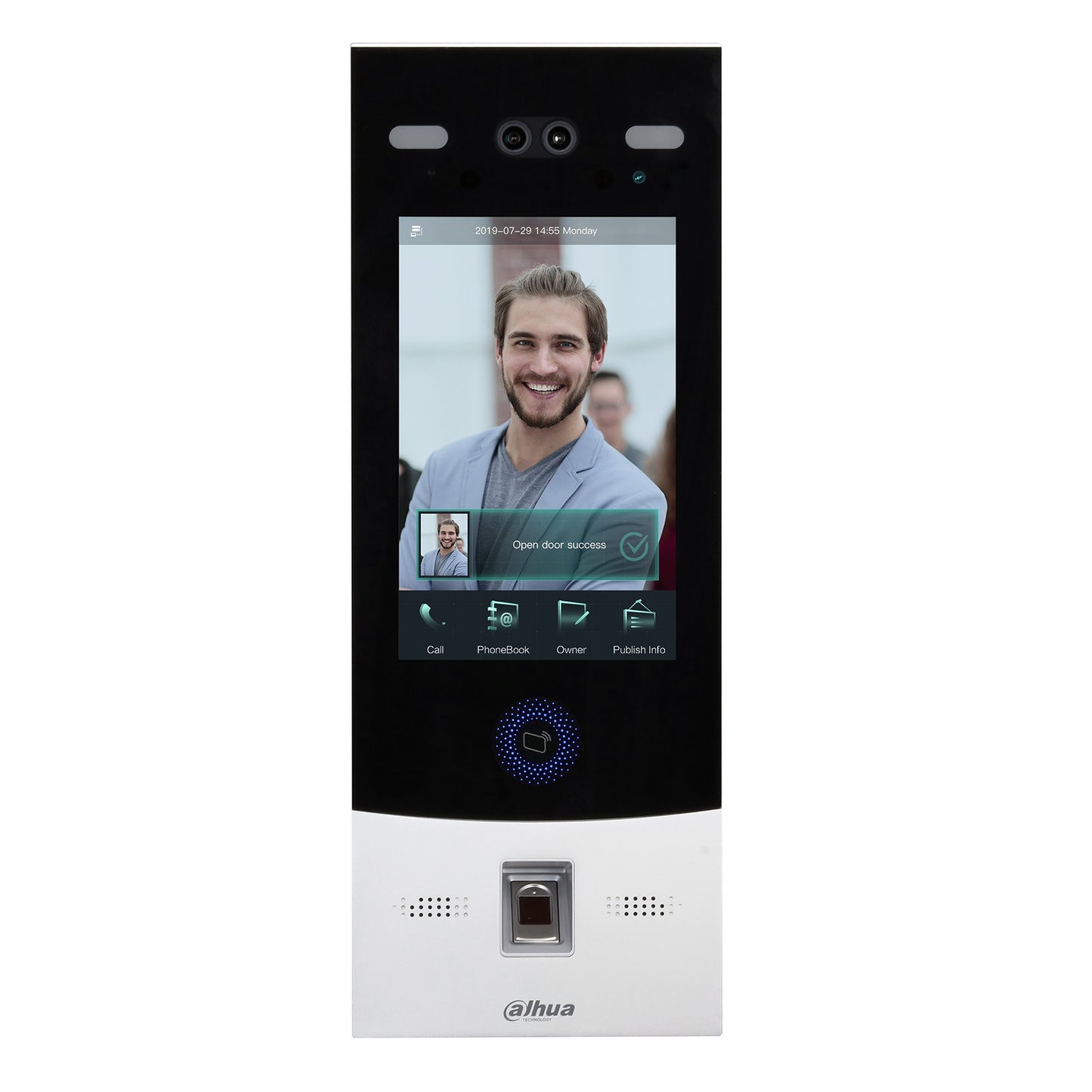 Dahua Digital Face Recognition Outdoor Station, 2MP, 8" Capacitive Touch Screen, Face, Fingerprint, Password & Card Unlock, IP66, IK07