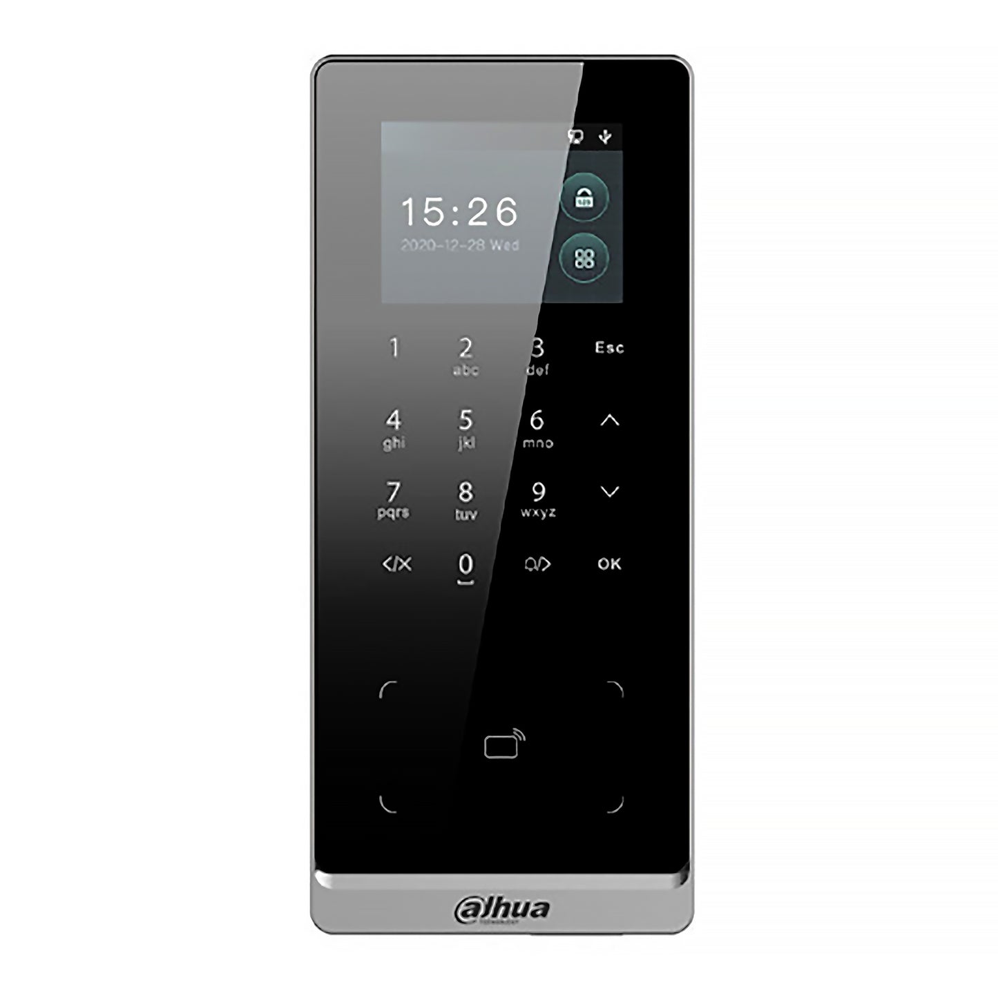 Dahua Proximity Reader, Keypad or combination Access Control Unit, 2.4" LCD Screen, 30,000 Users & 150,000 event records, 12Vdc, IP65