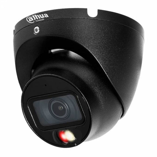 Dahua H.265 6MP Entry Level Turret Camera, Smart Dual Light, 30m Illumination, 2.8mm Lens, Audio Mic, IP67, PoE, 12Vdc, Black