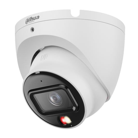 Dahua H.265 8MP Entry Level Turret Camera, Smart Dual Light, 30m Illumination, 2.8mm Lens, Audio Mic, IP67, PoE, 12Vdc