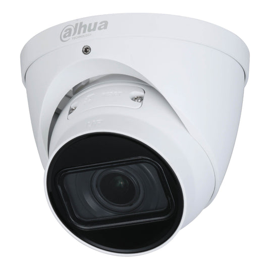 Dahua WizSense H.265+ 5MP Turret Camera, 40m IR, SMD Plus, Mic, 2.7-13.5mm Lens, SD Card, IP67, PoE, 12Vdc