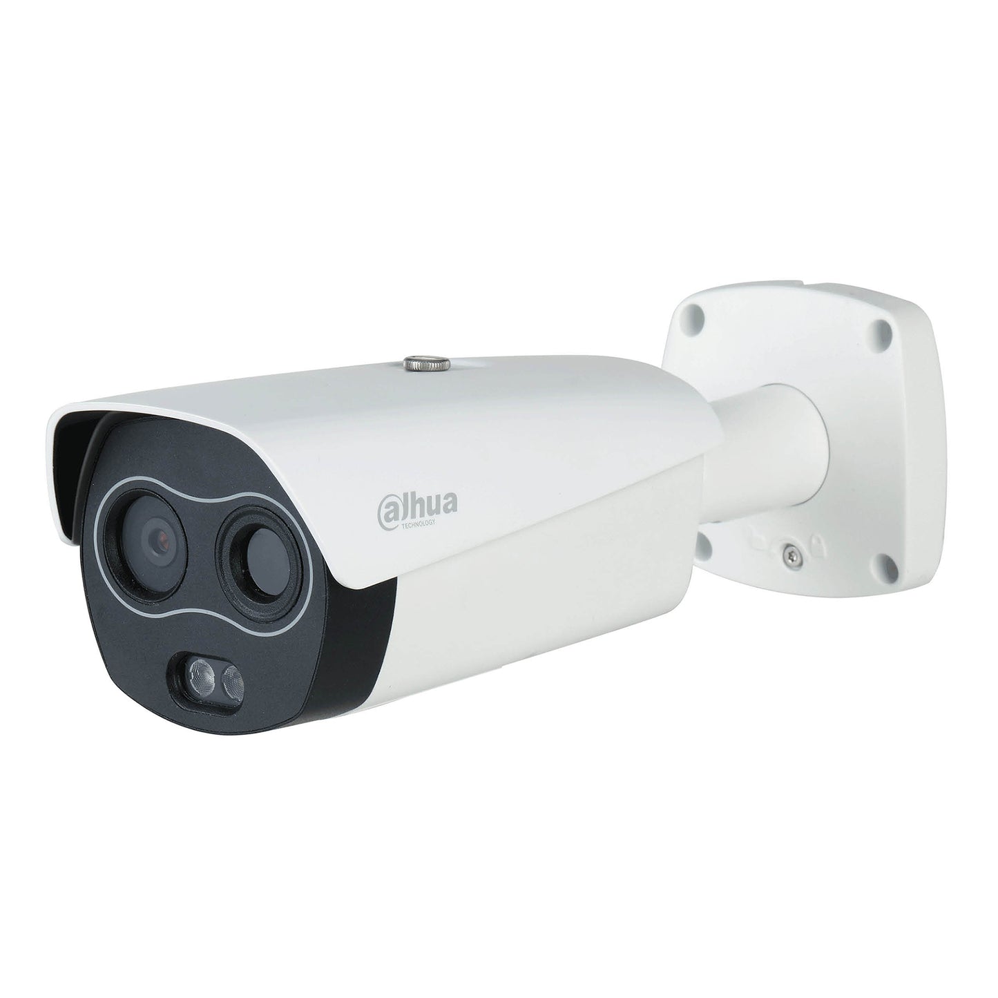 Dahua Thermal Bullet, 256x192 Thermal (7mm lens), 4MP Visible (8mm lens) 35m IR, IVS, Temp Measurement, Heat Detect/Alarm, Image Fusion, Human/Vehicle Classification, Smoking/Call Detect, Audio/Alarm In/Out, Micro SD, Smart link, IP67, 12Vdc/PoE