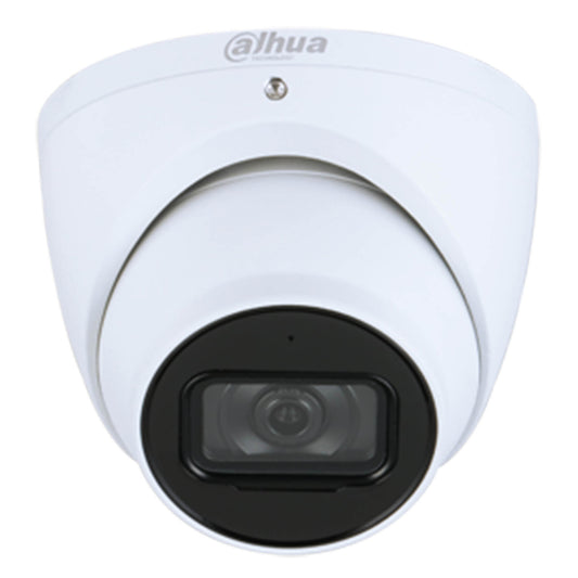 Dahua WizSense H.265+ 8MP/4K Turret Camera, 30m IR, SMD Plus, Mic, 2.8mm Lens, SD Card, IP67, PoE, 12Vdc