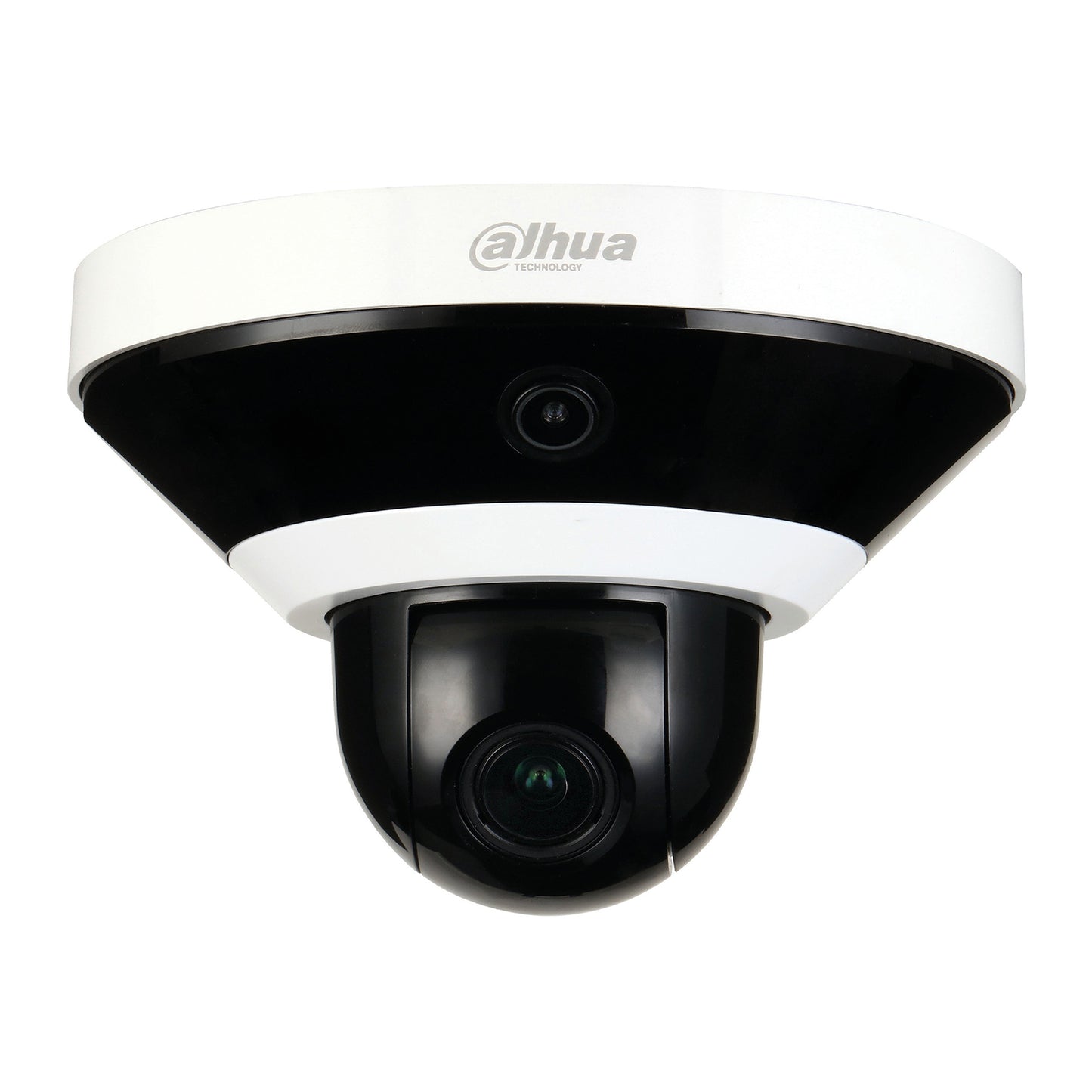 Dahua H.265+ 360 Panoramic Dome (3x2MP Sensors) with Mini 5X Zoom PTZ, 15m Integrated IR, PoE+, 12Vdc, Internal Use Only